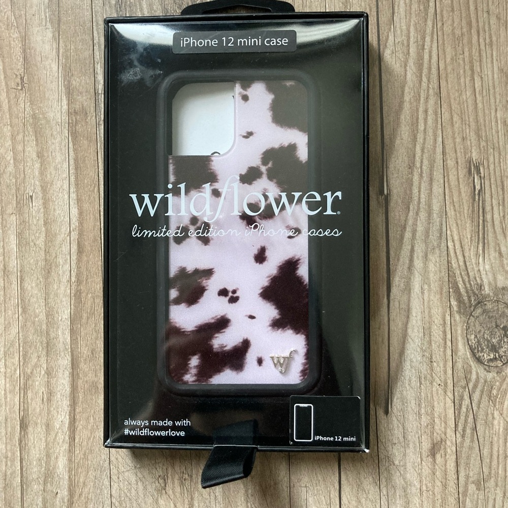 Wildflower Cow Print IPhone 12 Mini Case